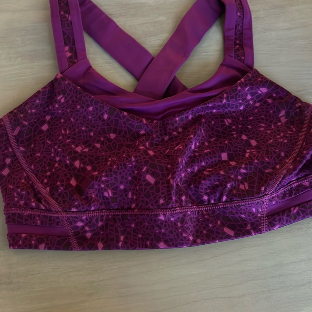 Lulu lemon purple sports bra